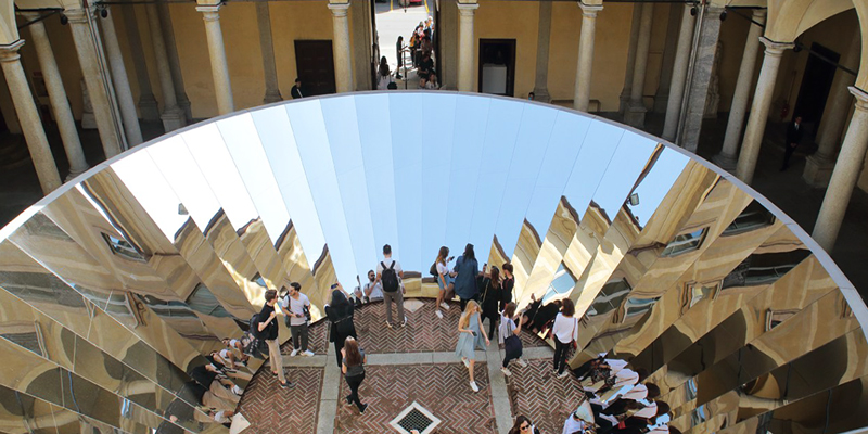Palazzo Isimbardi location WT Award 2018, installation in main courtyard 